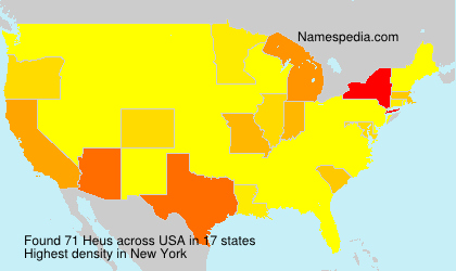 Surname Heus in USA