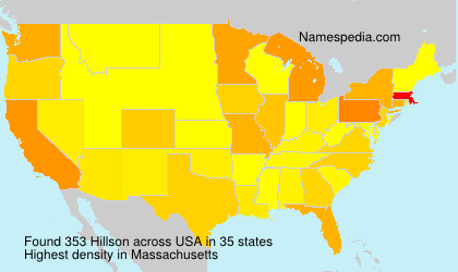 Surname Hillson in USA