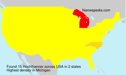Surname Hochthanner in USA