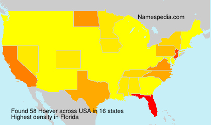 Surname Hoever in USA