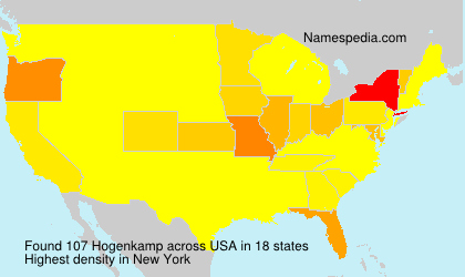 Surname Hogenkamp in USA