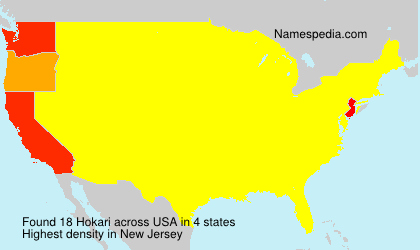 Surname Hokari in USA