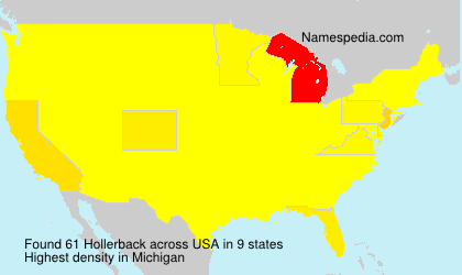 Surname Hollerback in USA Surname Hollerback in USA