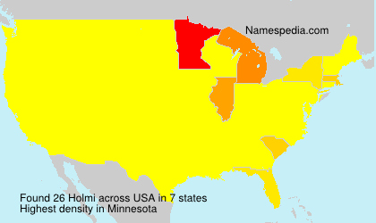 Surname Holmi in USA