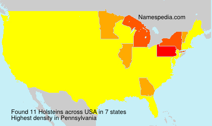 Surname Holsteins in USA Surname Holsteins in USA