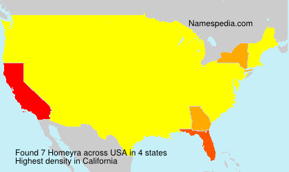 Surname Homeyra in USA