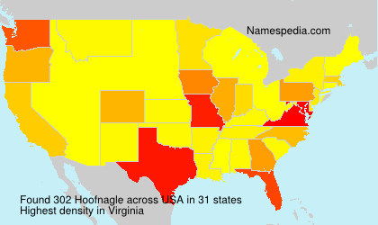 Surname Hoofnagle in USA
