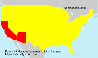 Surname Horabuena in USA Surname Horabuena in USA