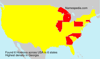 Surname Hoskova in USA