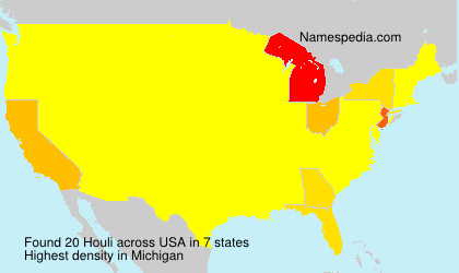 Surname Houli in USA