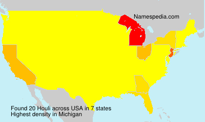 Surname Houli in USA Surname Houli in USA