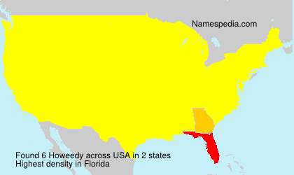 Surname Howeedy in USA