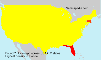 Surname Huckstepp in USA