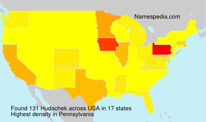 Surname Hudachek in USA Surname Hudachek in USA