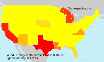 Surname Hugenroth in USA