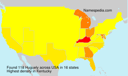 Surname Huguely in USA
