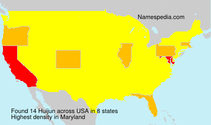 Surname Huijun in USA