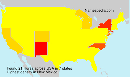 Surname Hursa in USA