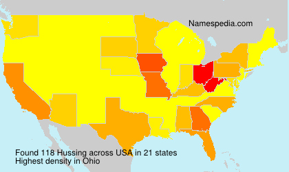 Surname Hussing in USA