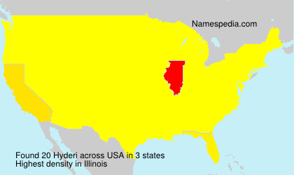 Surname Hyderi in USA