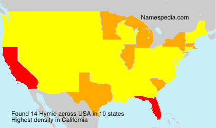 Surname Hymie in USA