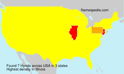 Surname Hynda in USA