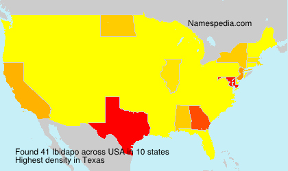 Surname Ibidapo in USA