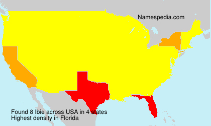 Surname Ibie in USA