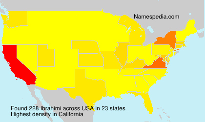Surname Ibrahimi in USA