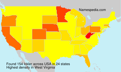 Surname Ickler in USA