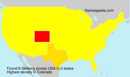 Surname Idelberg in USA