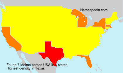 Surname Idelma in USA