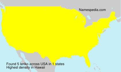 Surname Ieriko in USA