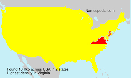 Surname Ifko in USA