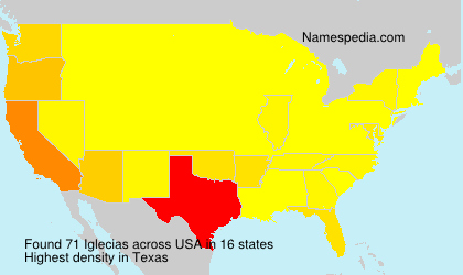 Surname Iglecias in USA