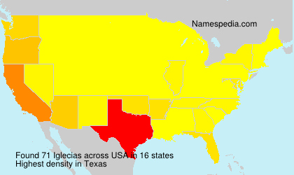 Surname Iglecias in USA Surname Iglecias in USA