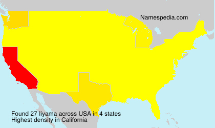 Surname Iiyama in USA