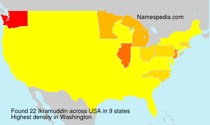 Surname Ikramuddin in USA