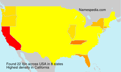 Surname Iljin in USA
