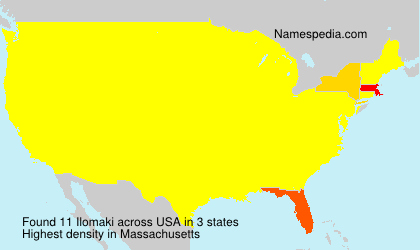 Surname Ilomaki in USA