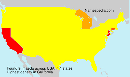 Surname Imaeda in USA