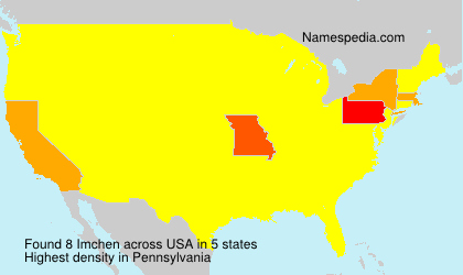 Surname Imchen in USA