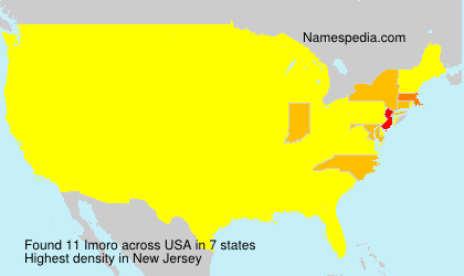 Surname Imoro in USA