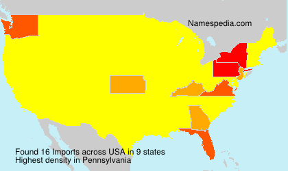 Surname Imports in USA Surname Imports in USA