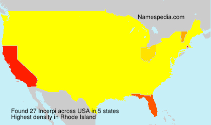 Surname Incerpi in USA
