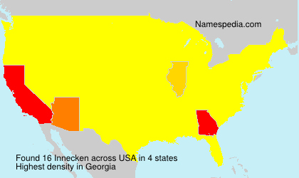 Surname Innecken in USA