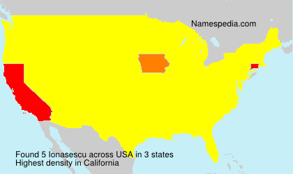 Surname Ionasescu in USA Surname Ionasescu in USA