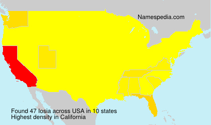Surname Iosia in USA