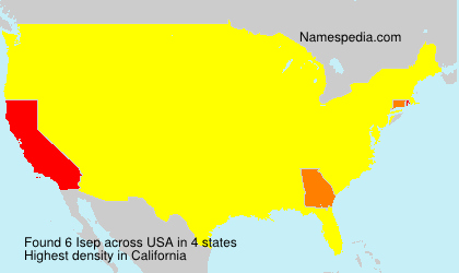 Surname Isep in USA