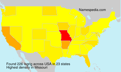 Surname Isgrig in USA Surname Isgrig in USA
